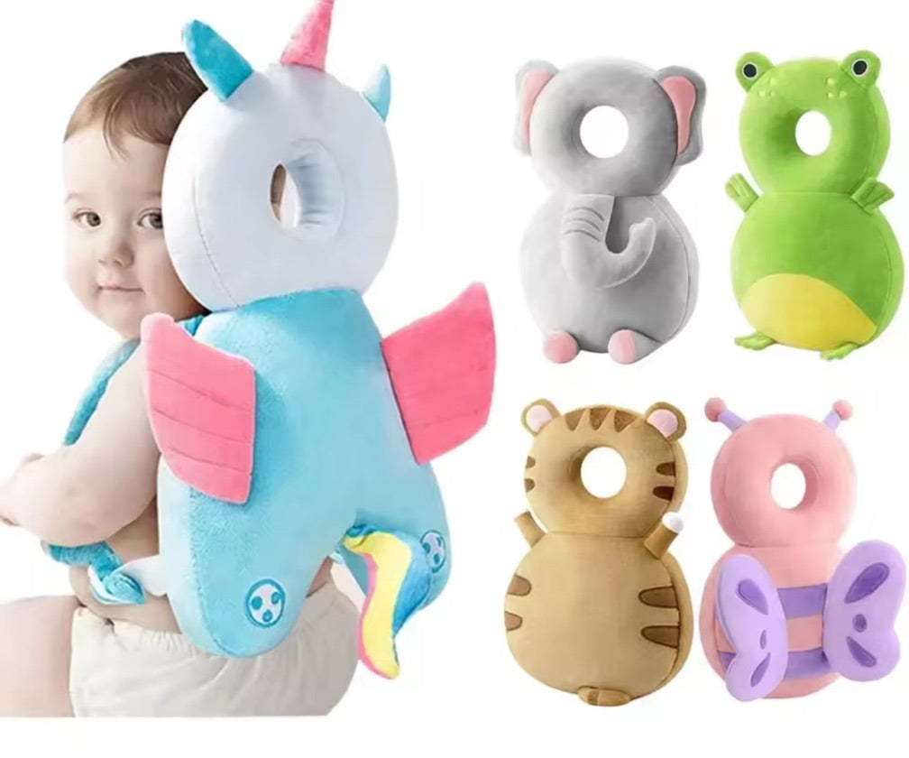 🐻 Protector de cabeza y espalda para bebés 🎒