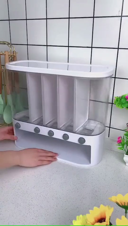 🍚 Dispensador de 5 Compartimentos 🏠