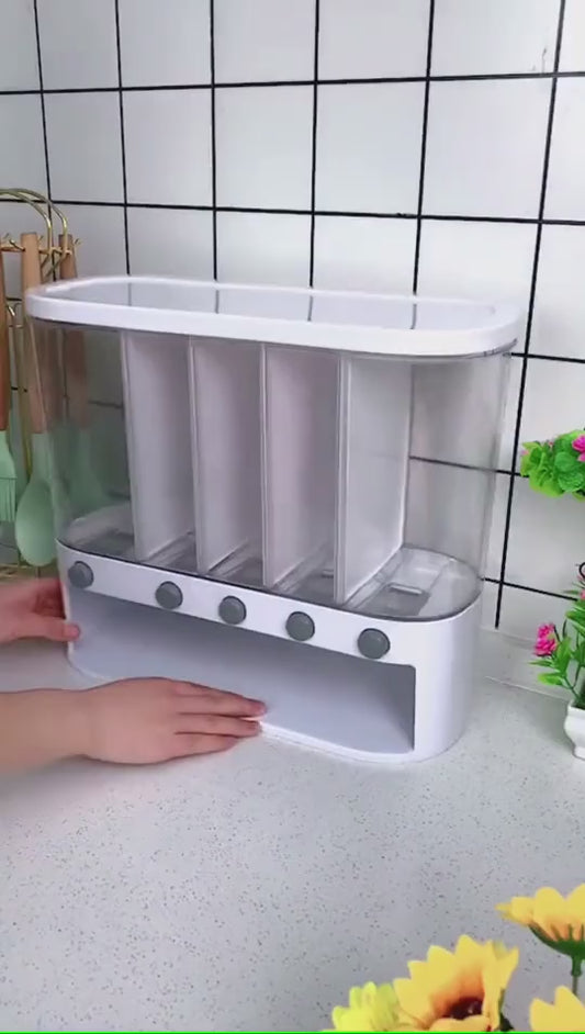 🍚 Dispensador de 5 Compartimentos 🏠